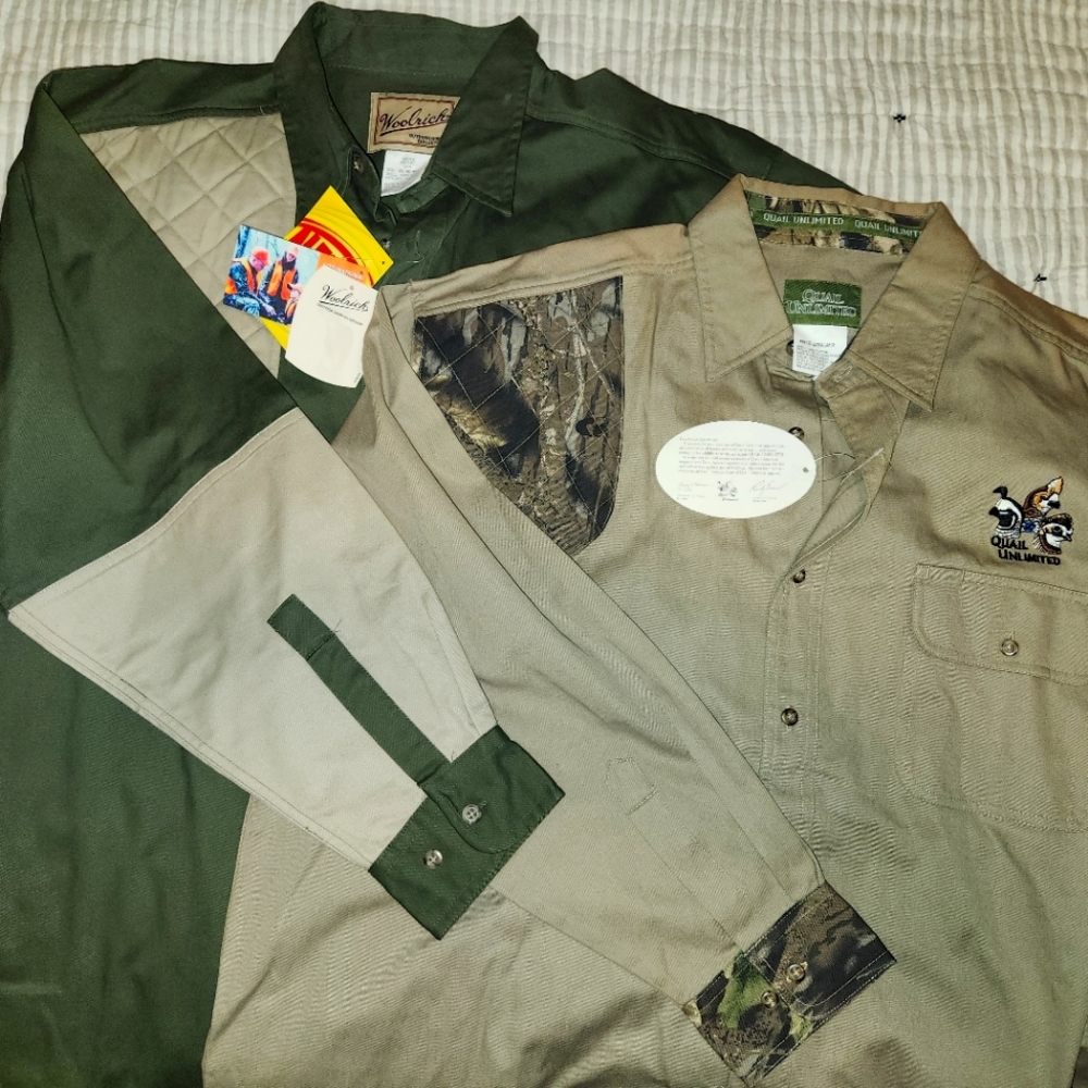 Mens button up Quail hunting shirts